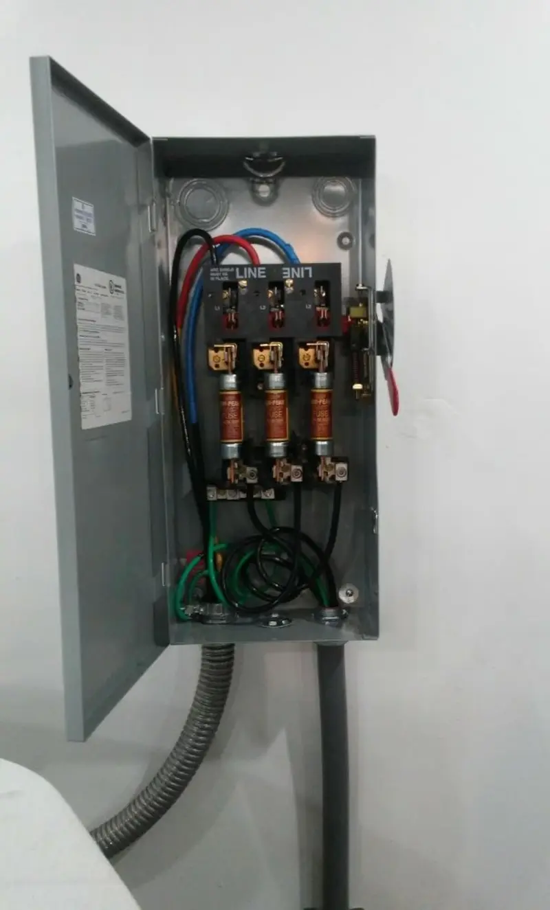 Three-phase disconnect switch installed for Electrical Wiring & Rewiring in Brookline